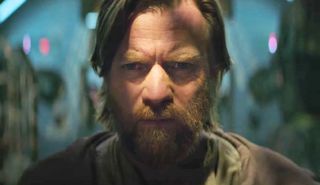 A bearded Ewan McGregor as Obi-Wan Kenobi.