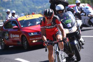 Greg Van Avermaet rides solo toward the stage 5 win at the Tour de France.
