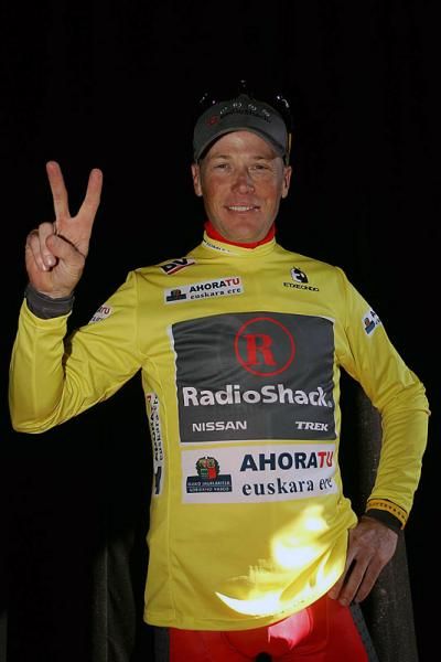 Chris Horner (RadioShack) is a happy man after winning overall.