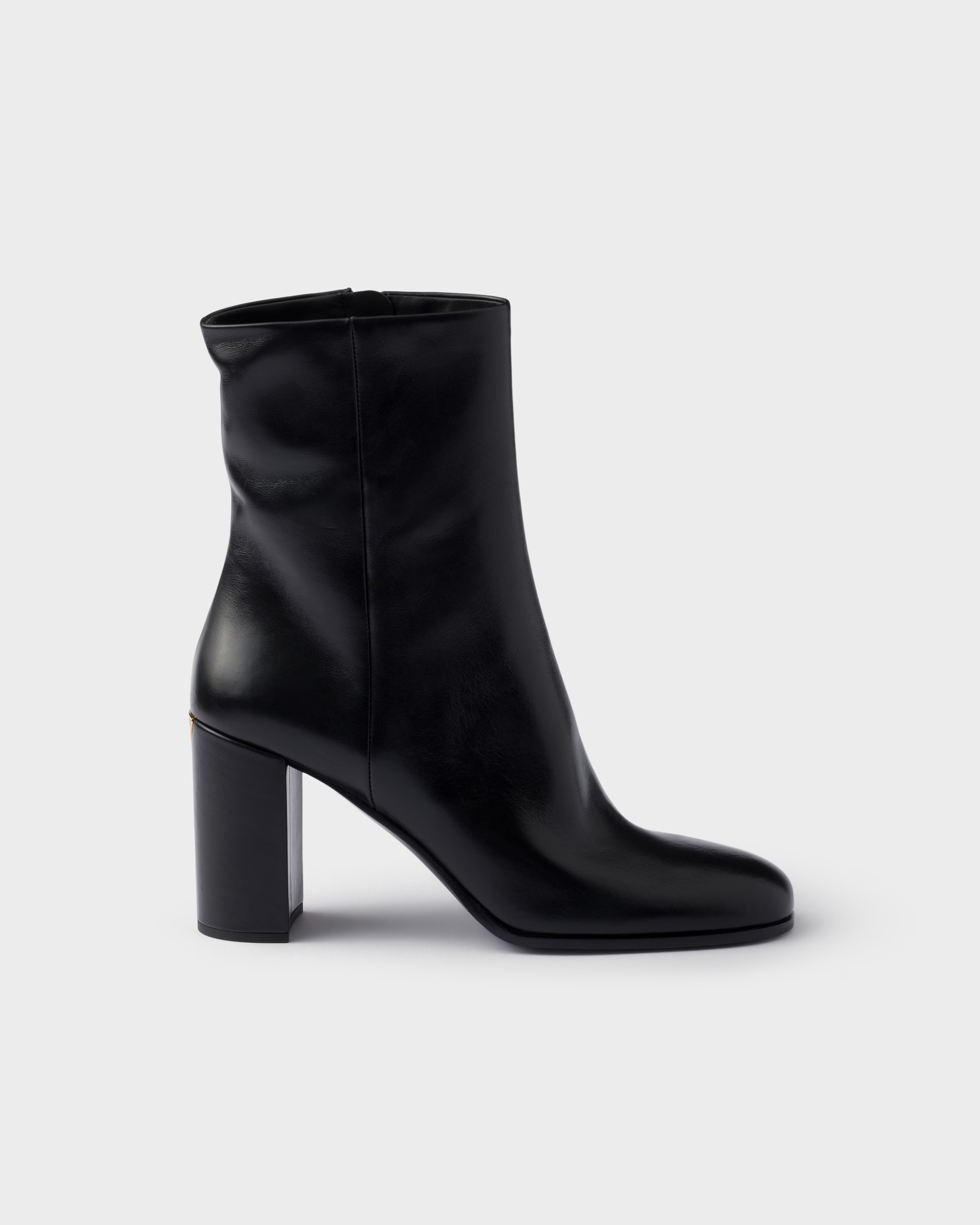 prada, Leather Booties