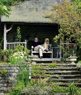 Martin in summerhouse