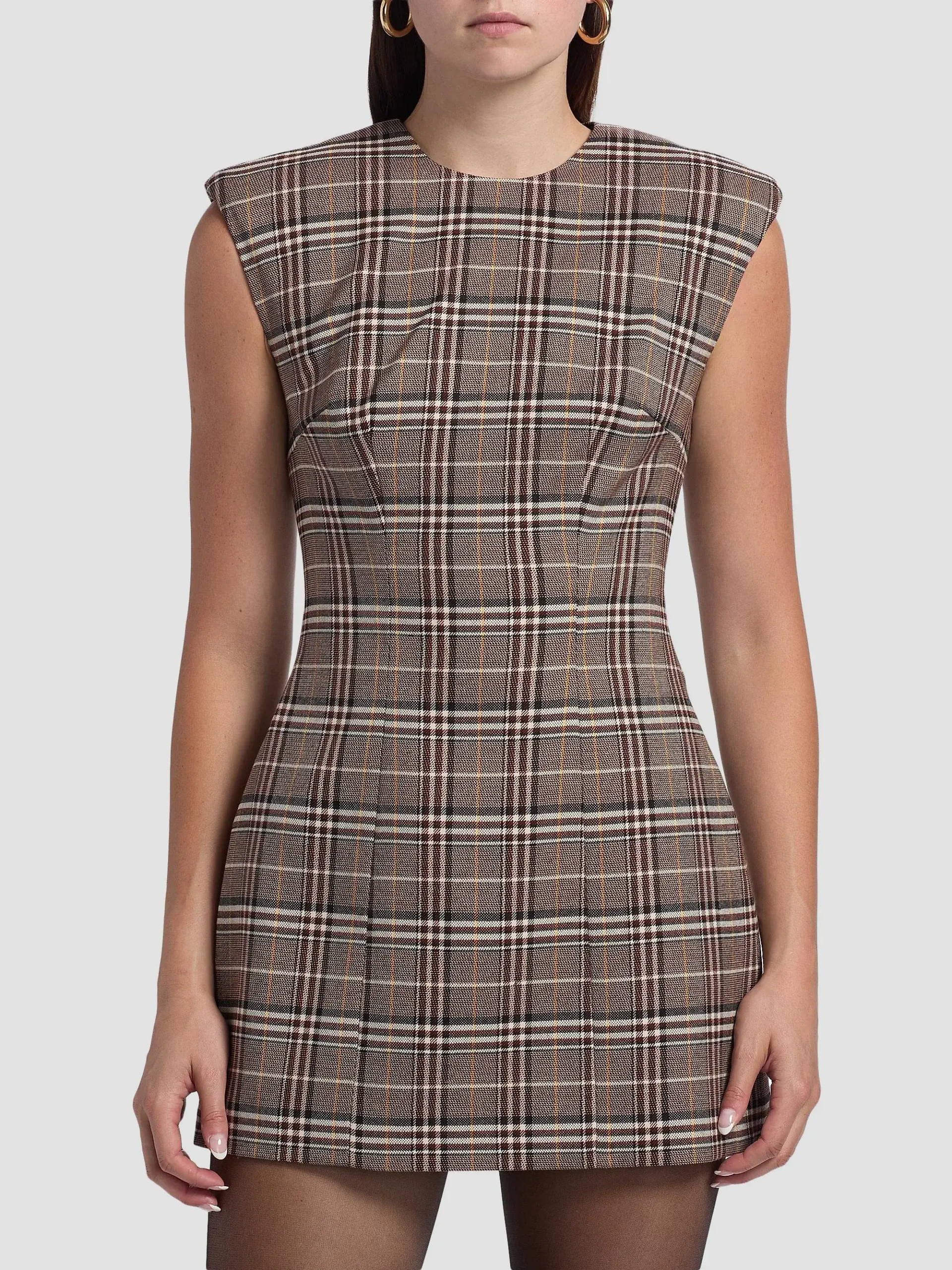 Wolverton Plaid Minidress