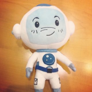 UAE astronaut Hazzaa Ali Almansoori will take this stuffed doll, named "Suhail," to the space station as the Mohammed bin Rashid Space Centre mascot.