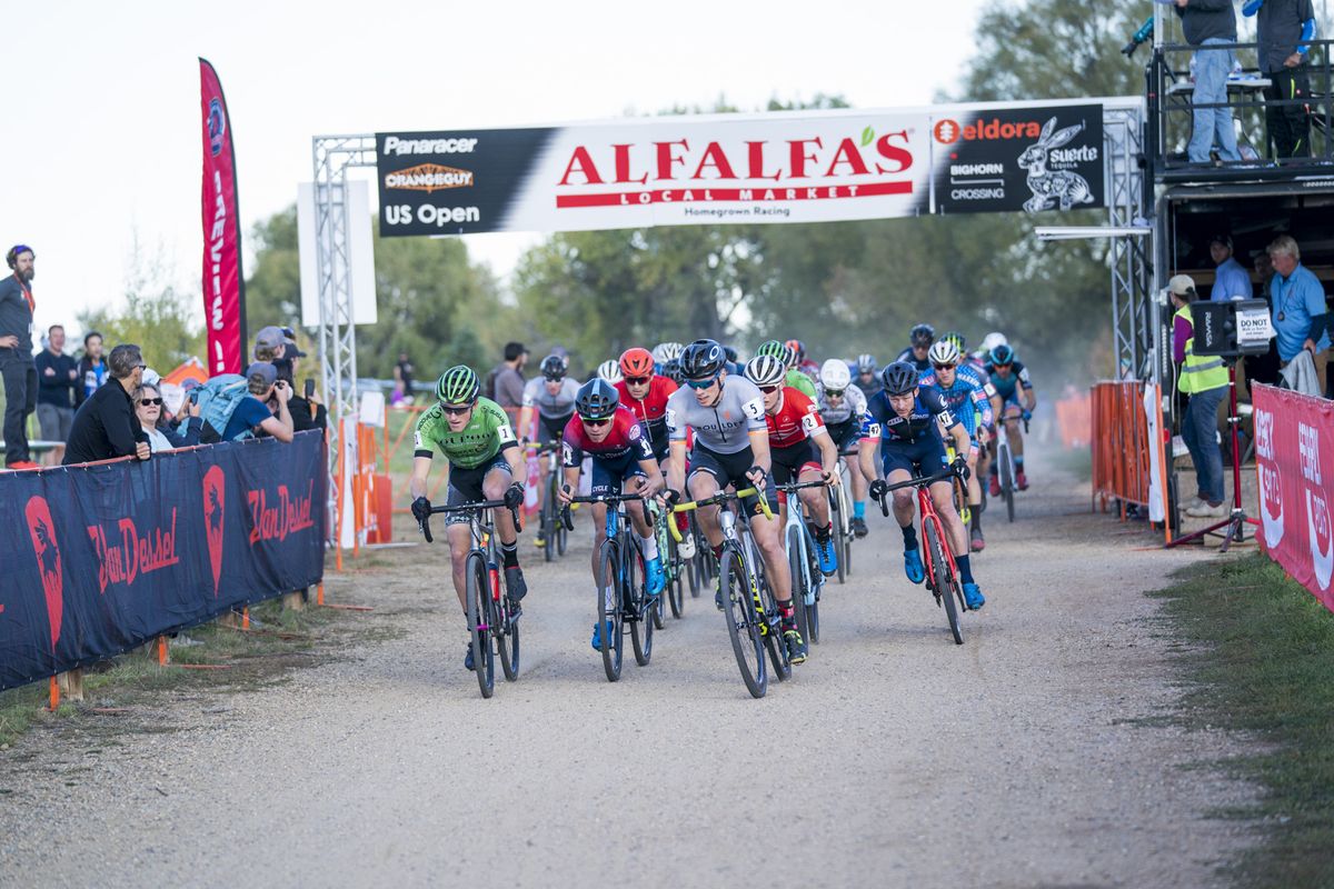 The men's field starts day 1 at the US Open of Cyclocross