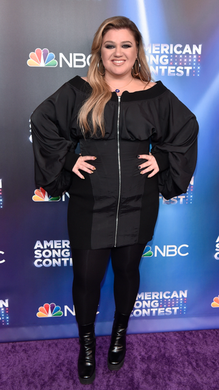 Kelly Clarkson attends NBC's "American Song Contest" Semi-Finals at Universal Studios Hollywood on April 25, 2022 in Universal City, California