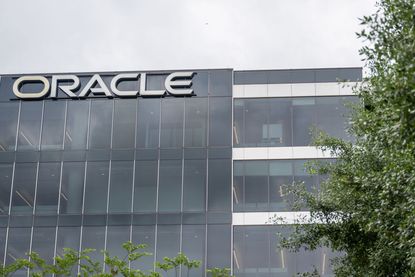 Outside of Oracle headquarters in Austin, Texas