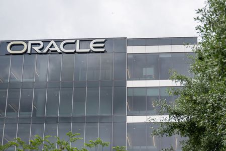 Outside of Oracle headquarters in Austin, Texas