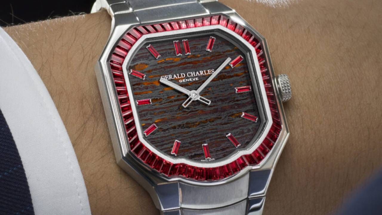 Gerald Charles Masterlink Gem-Set Stone Dial