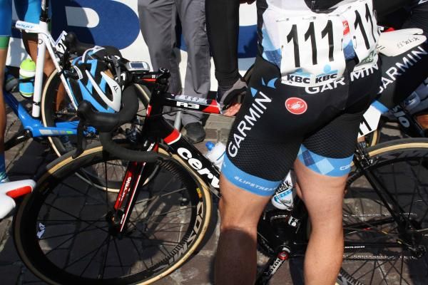 Tyler Farrar (Garmin-Barracuda) reminds himself of the day's key moments.