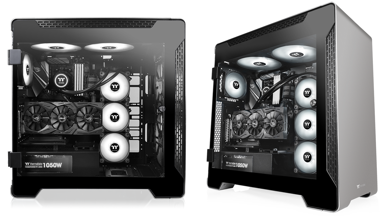 Boîtier PC Thermaltake AX700 Full Tower - Noir - Support Jusqu'à 18 Ventilateurs - Extensible Avec Piédestal AX100