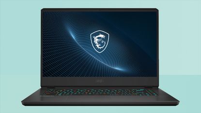 MSI Vector GP66 on green T3 background