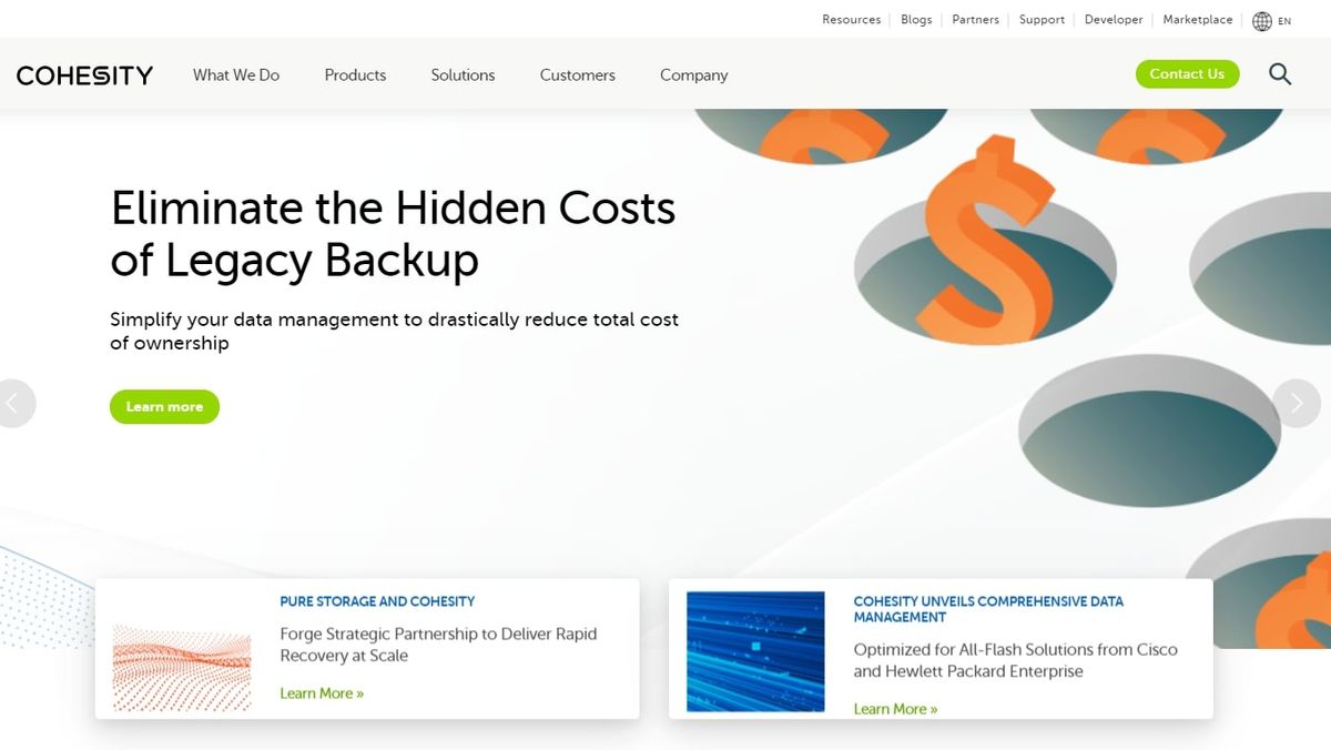 Cohesity data loss prevention review TechRadar