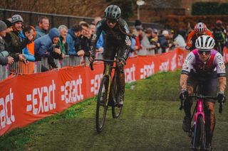 Xan Crees racing cyclocross and gravel