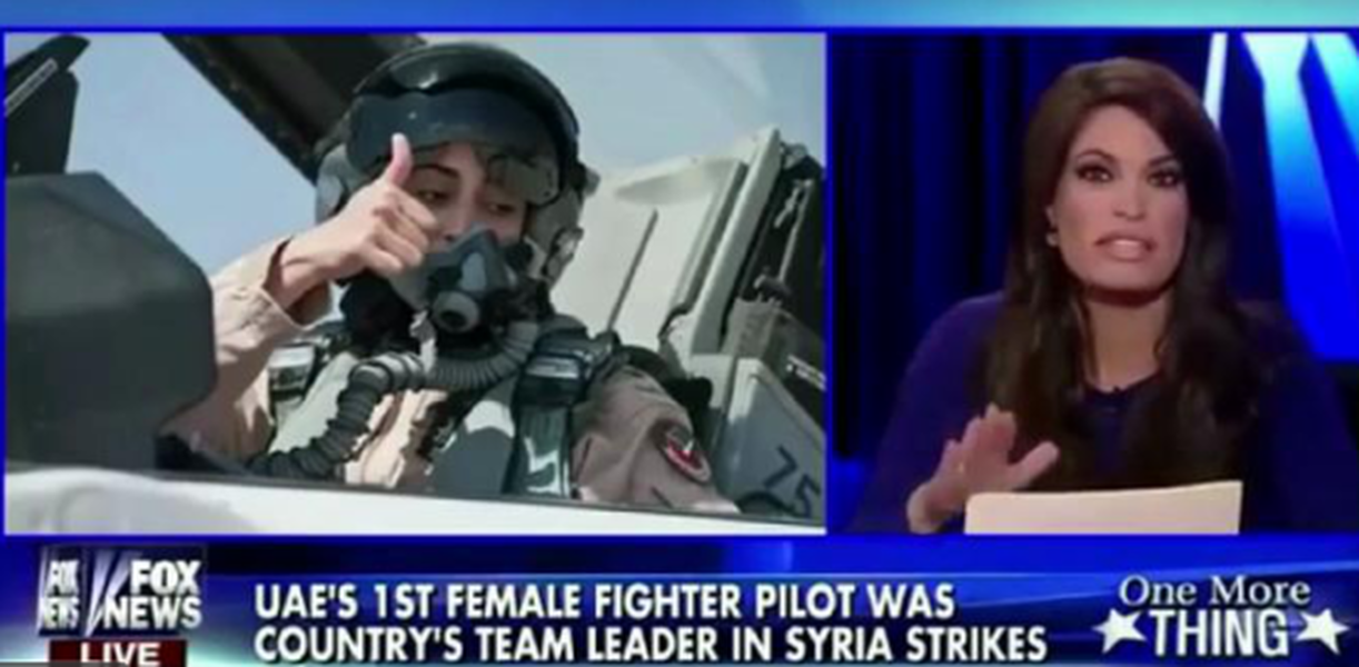 First female pilot for UAE bombs ISIS, Fox News host asks if that counts as &amp;#039;boobs on the ground&amp;#039;