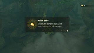 Zelda Tears of the Kingdom how many korok seeds