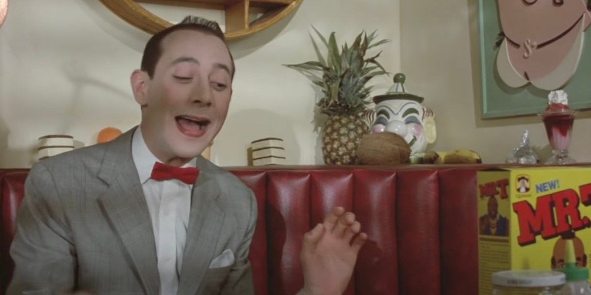 Pee-Wee herman on his bike