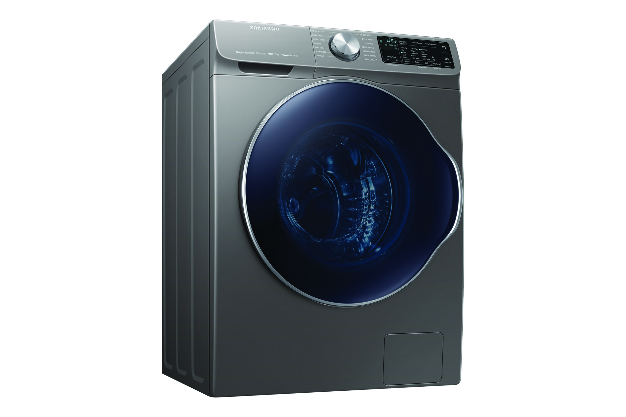 A speed demon of a majap, this 24-inch compact washer can reportedly tear through a load 35 percent faster than Samsung’s other models. How? It uses the company’s QuickDrive technology that has the large main drum and the back plate independently moving in four different directions. It also features Samsung’s SmartThings IoT platform built in.