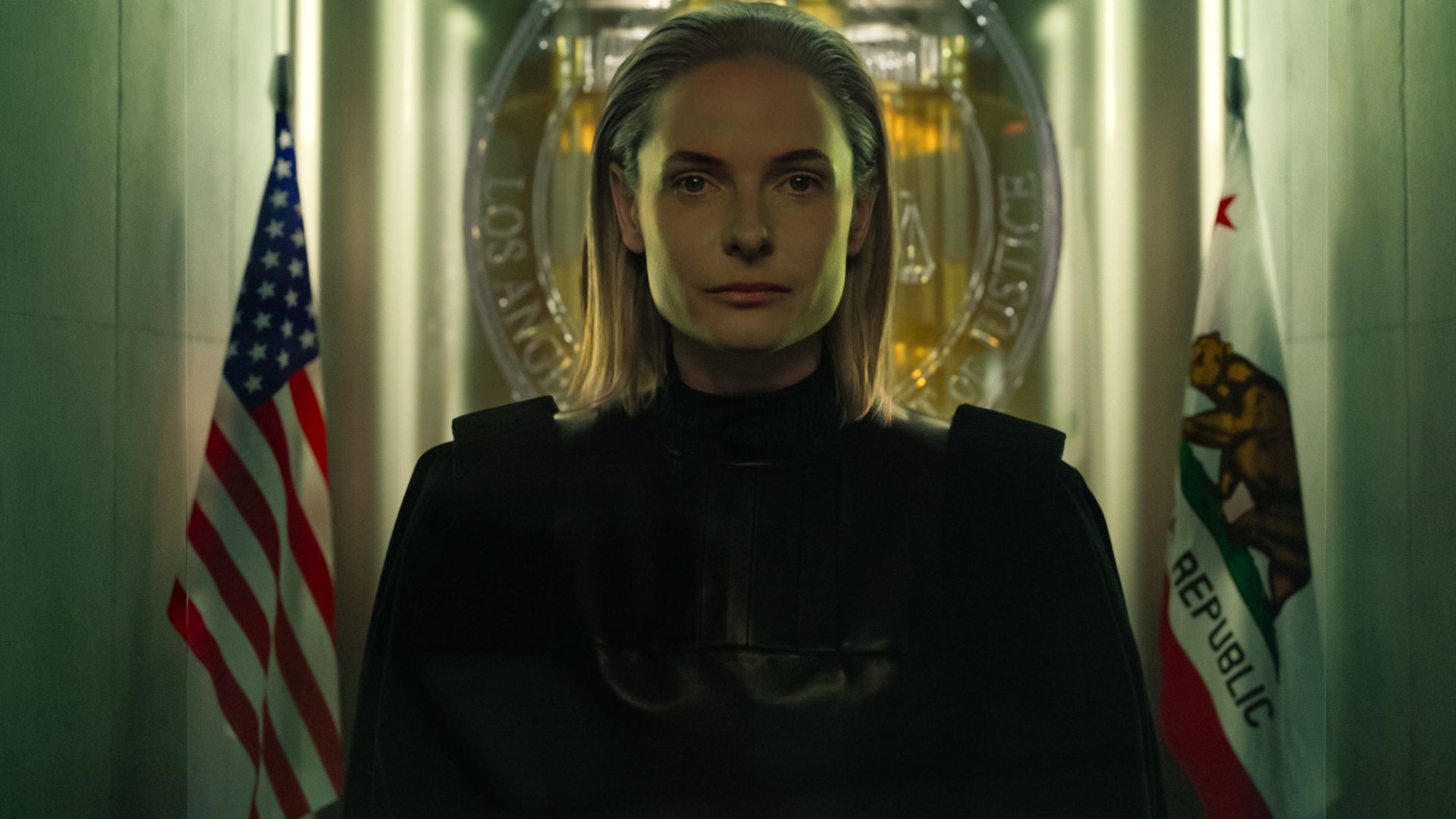 Rebecca Ferguson as an AI judge