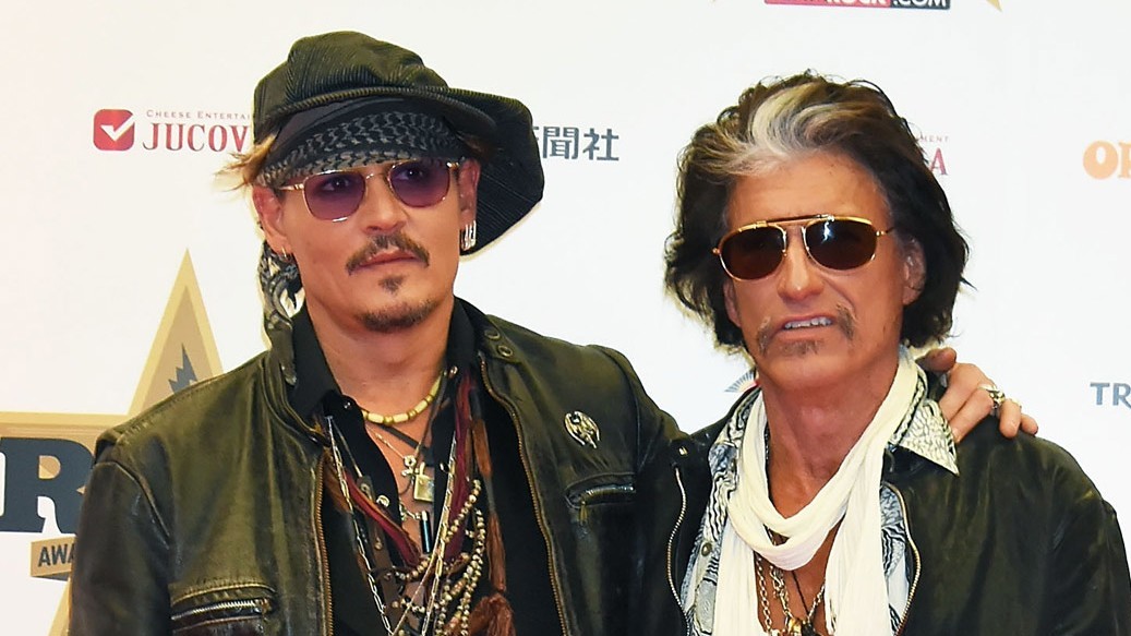 johnny depp joe perry at the CR awards