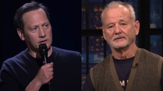 Rob Schneider doing stand-up and Bill Murray on Late Night with Seth Meyers.