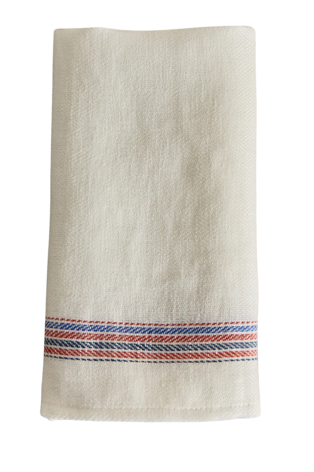 Red &amp;amp; Blue Linen Tea Towel