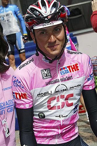 Who's a pretty biy, then? Ivan Basso looking all angelic before todays' stage