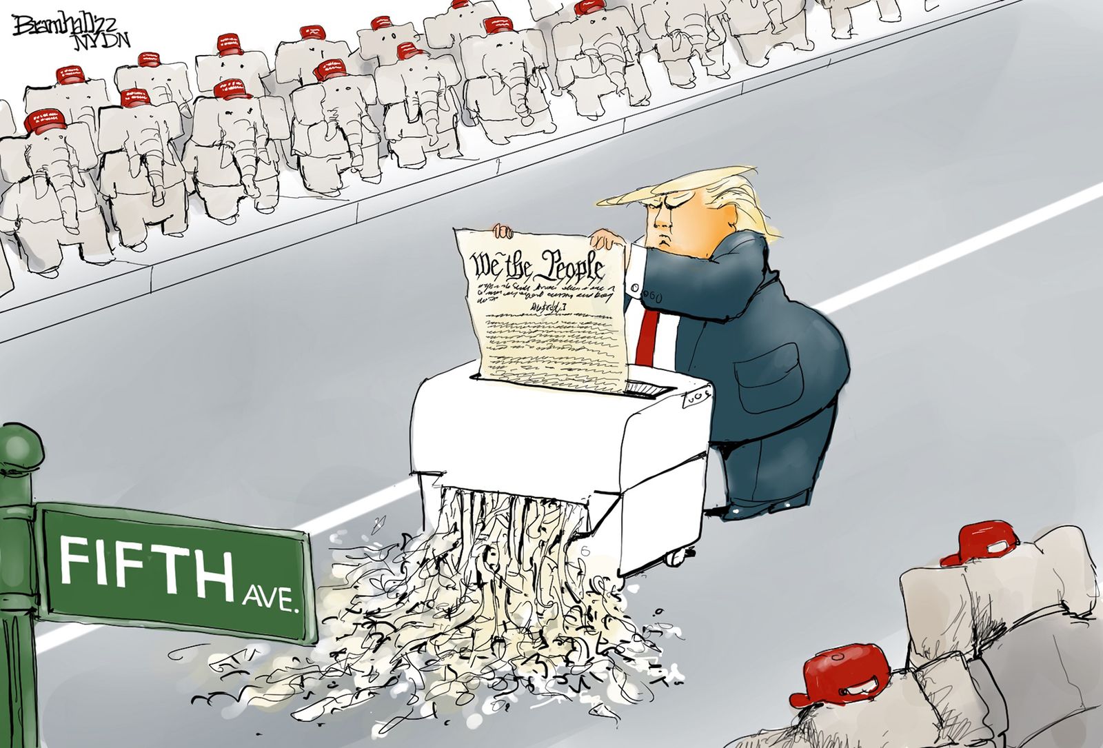 7 scathing cartoons about Trump's call to suspend the Constitution ...