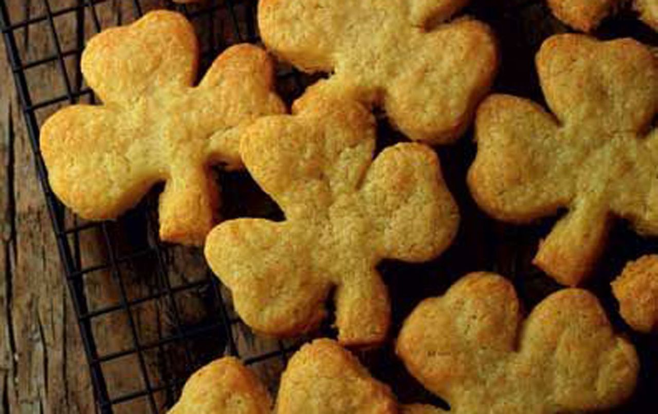 Cheesy shamrock biscuits