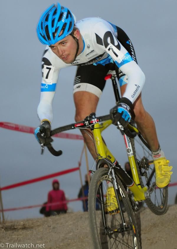 Danny Summerhill (Garmin Chipotle) descending a small drop-off