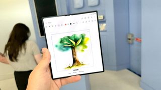 Samsung Galaxy Z Fold 6 sketch to image AI feature
