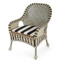 Courtyard Outdoor Accent Chair - Bathing Hut l Was $2,295, Now $1,725.71, at MacKenzie-Childs