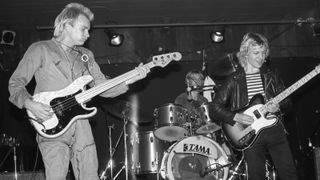 Stewart COPELAND and POLICE and Andy SUMMERS, L-R: Sting, Stewart Copeland, Andy Summers performing live onstage