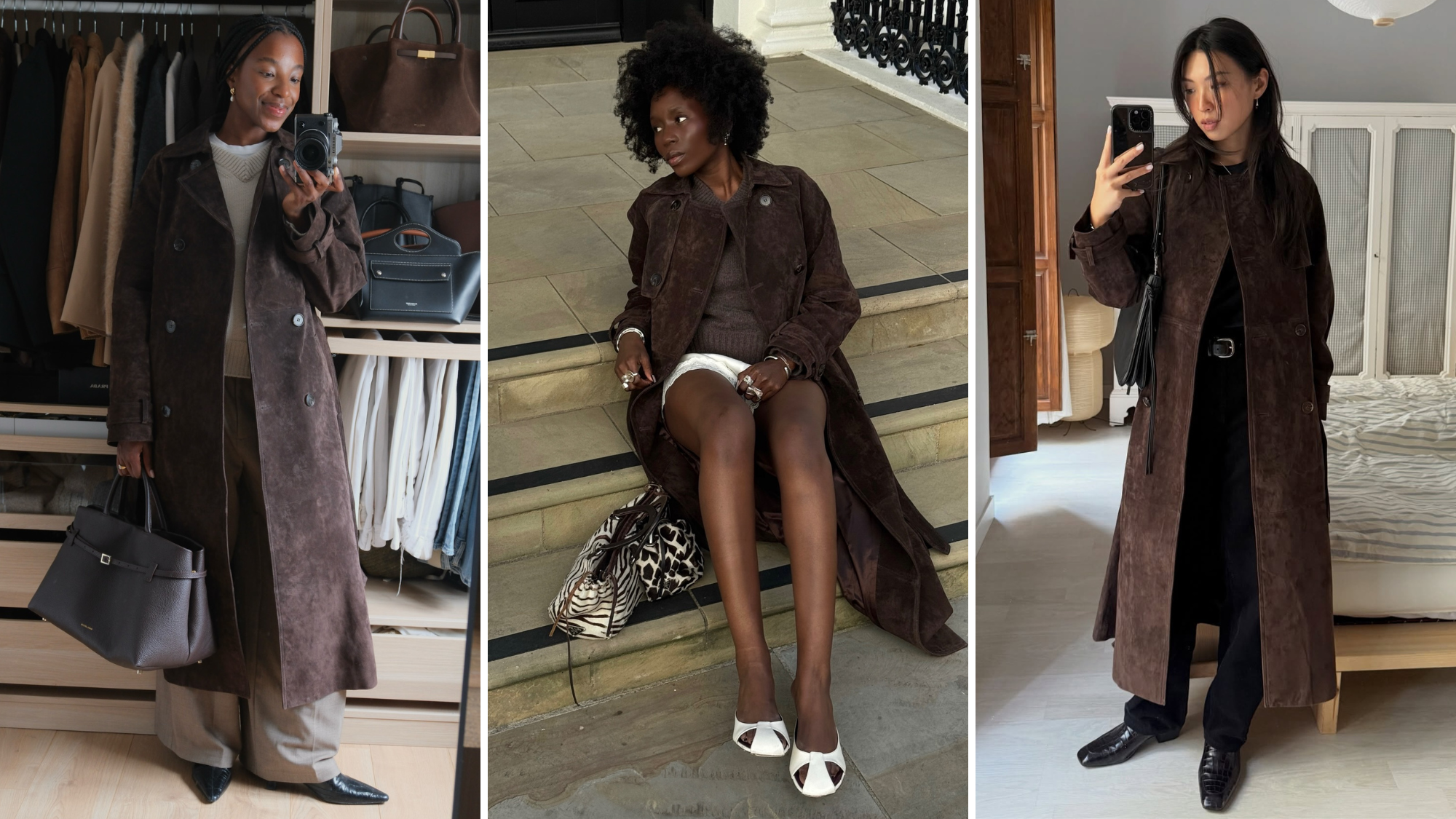 Rise &amp; Fall Suede Trench Coat