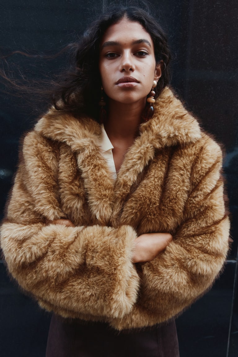 Cropped Fluffy Jacket