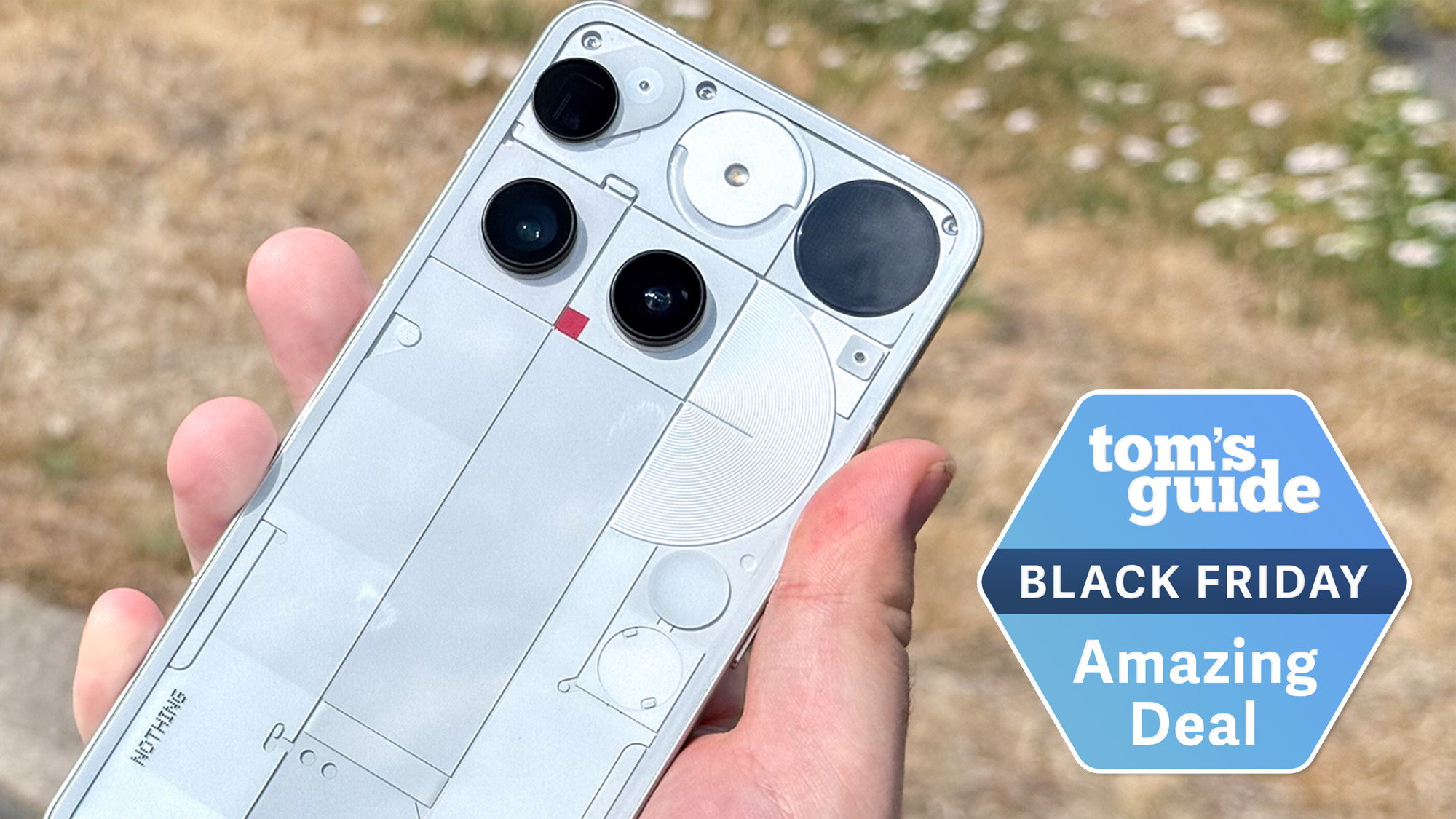 Nothing Phone 3 with Tom&#039;s Guide Black Friday Amazing Deal badge