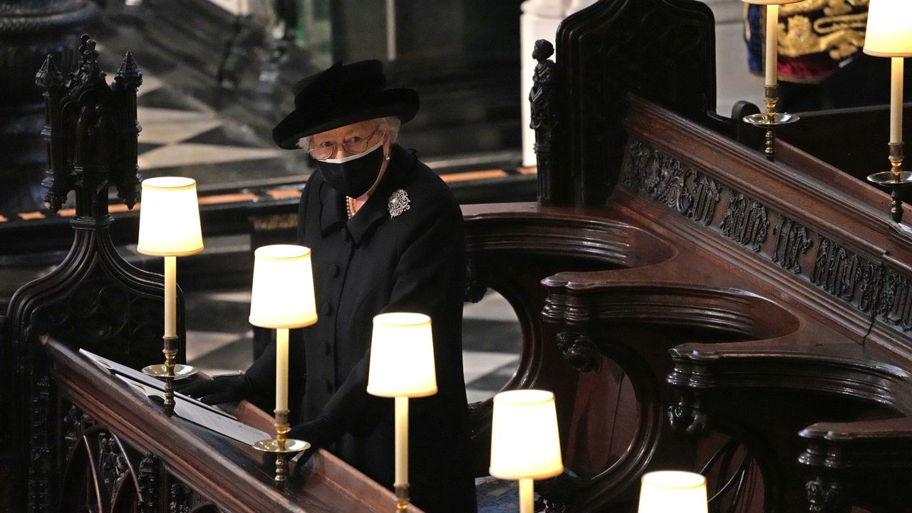 Queen Elizabeth II at Prince Philip&#039;s Funeral