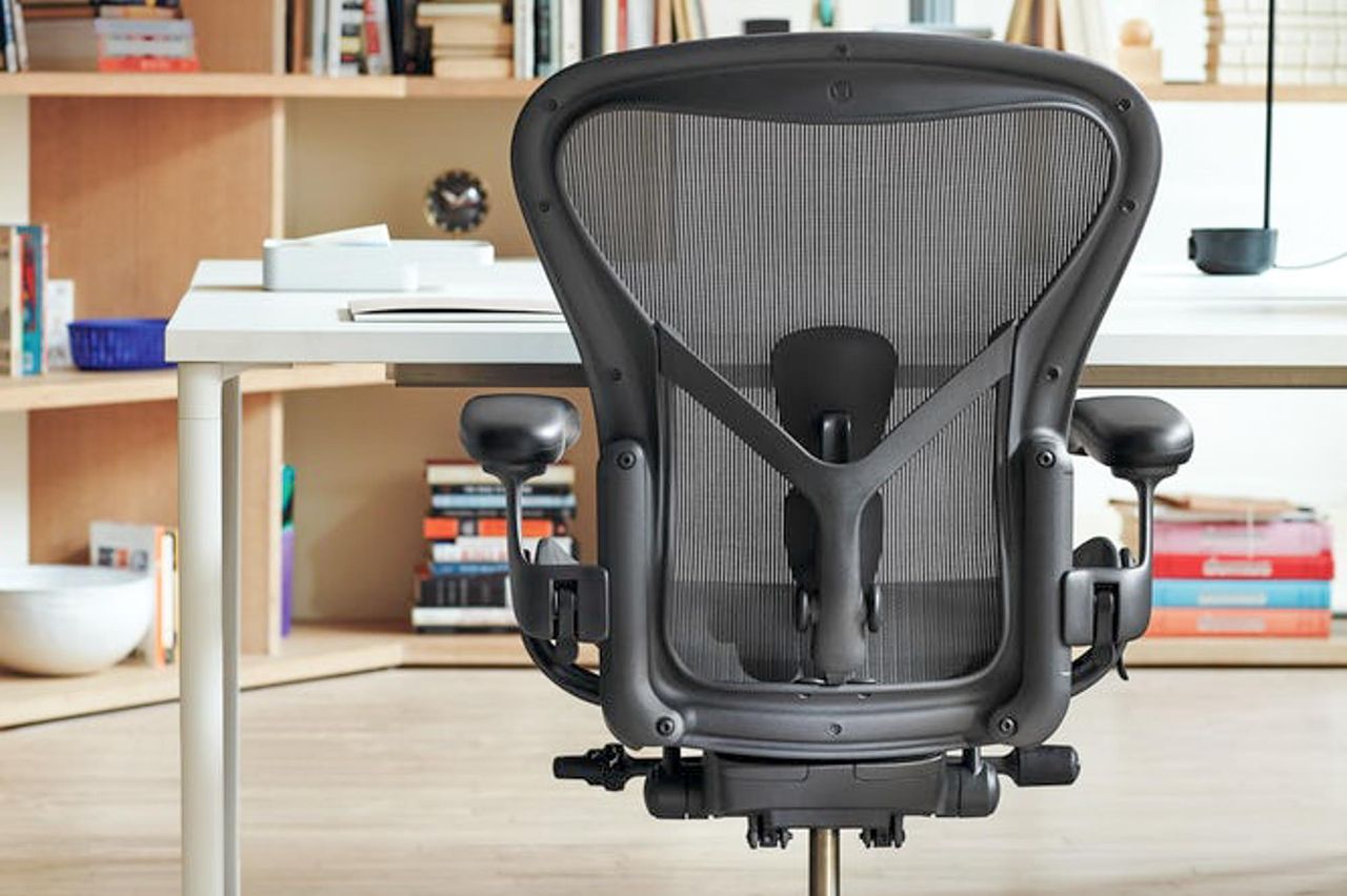 Herman Miller Aeron chair mesh seat back