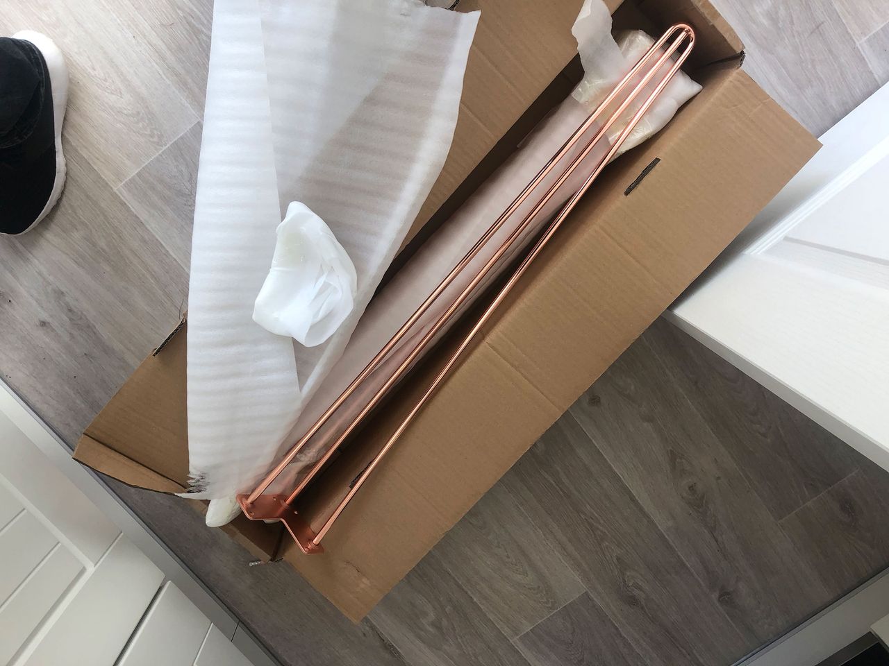 DIY Harpin leg console table