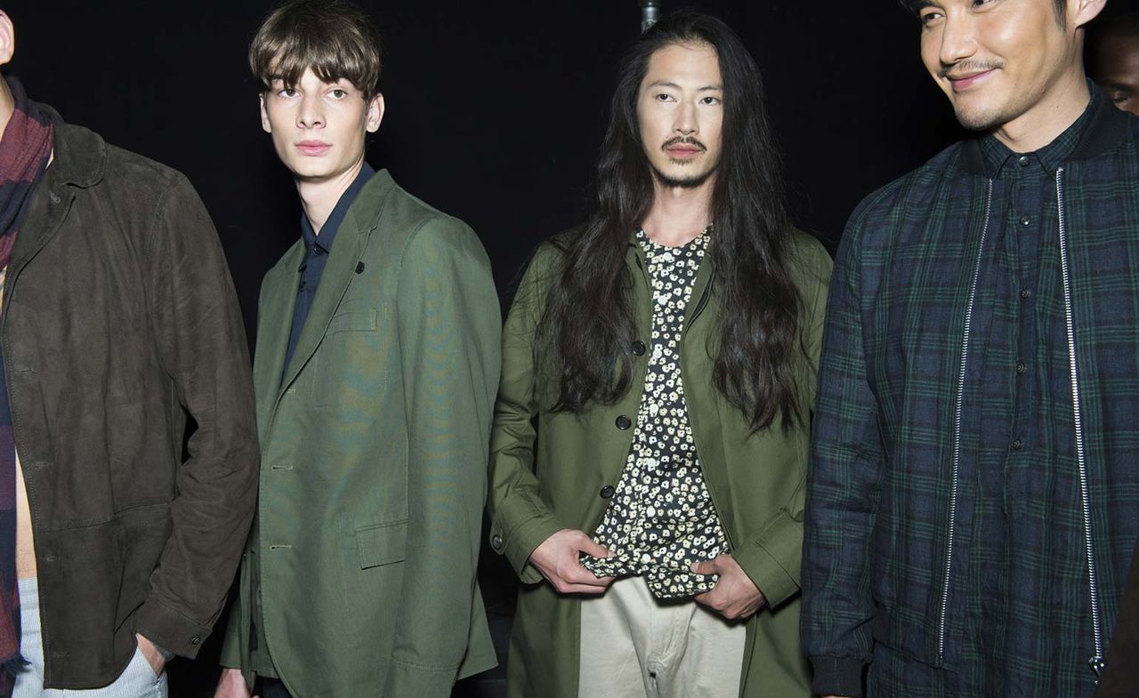 Male models wearing Oliver Spencer Spring / Summer collection 2016