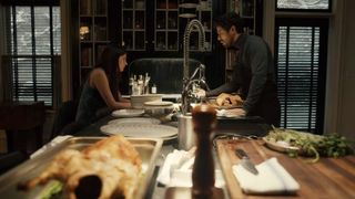 Nell Tiger Free and Toby Kebbell in Servant