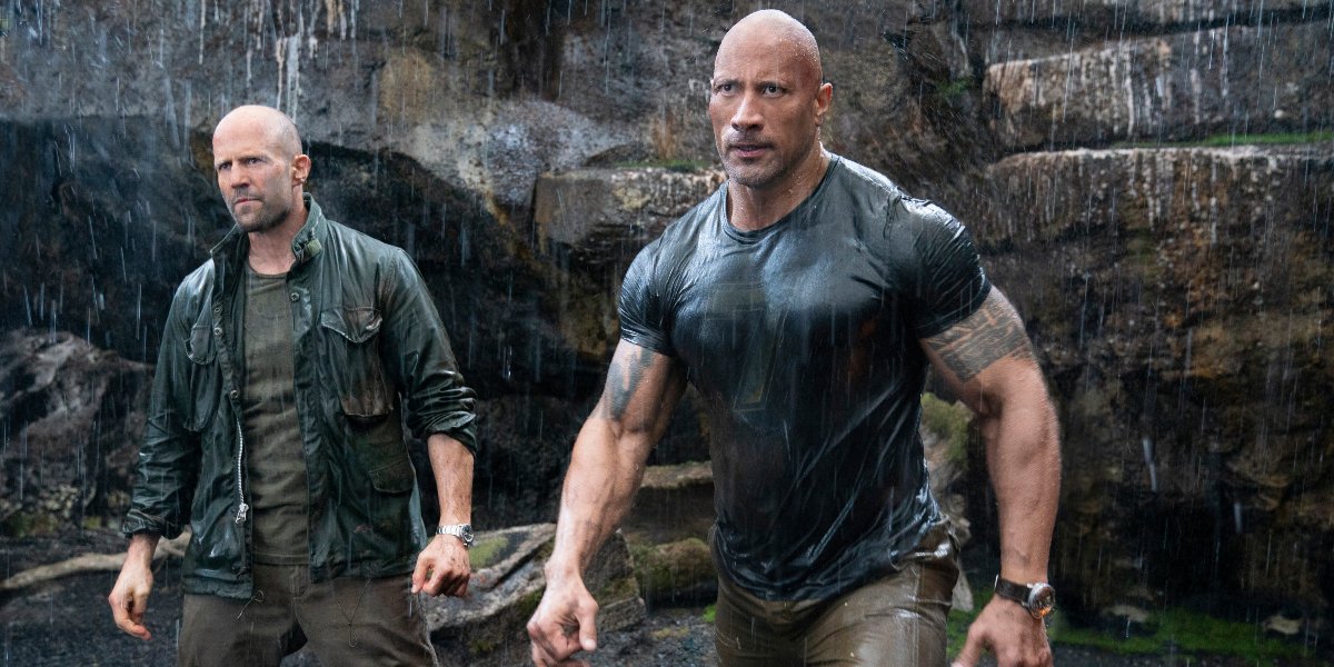 Jason Statham and Dwayne Johnson in Hobbs &amp; Shaw