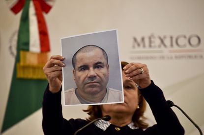 A new mugshot of Joaquin 'El Chapo' Guzman.