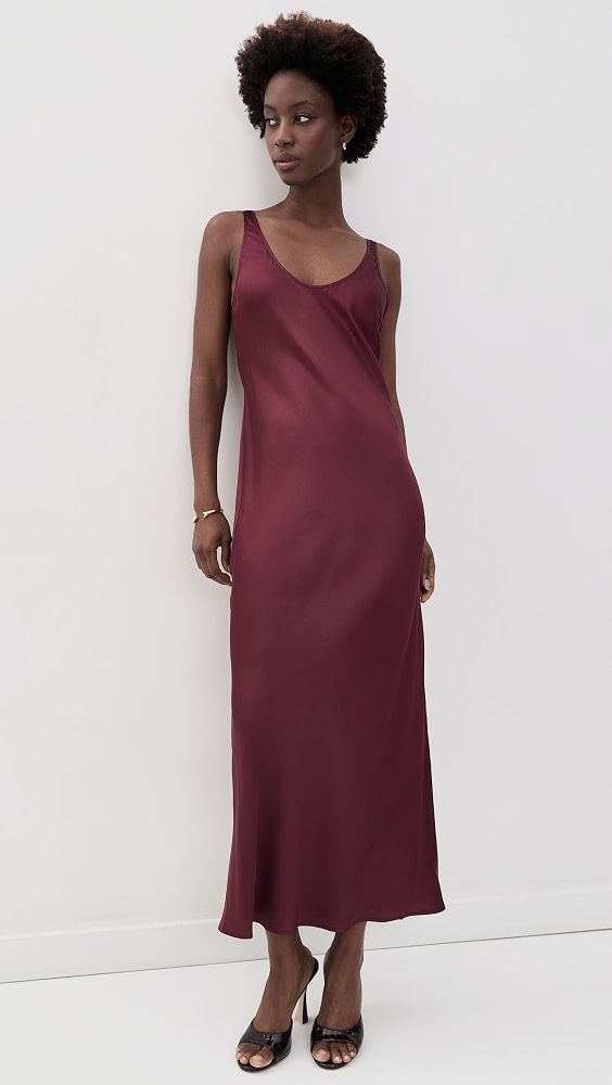 Akiya Tank Dress - Merlot Red