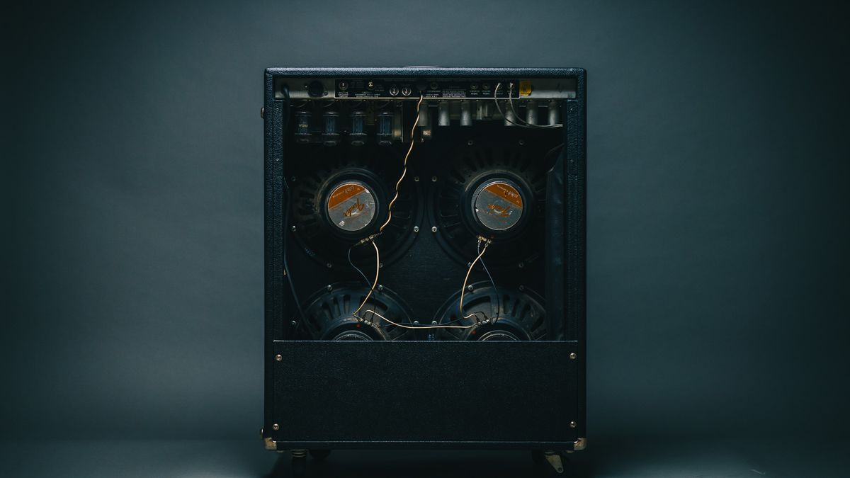 Fender Quad Reverb with Utah speakers: rear view