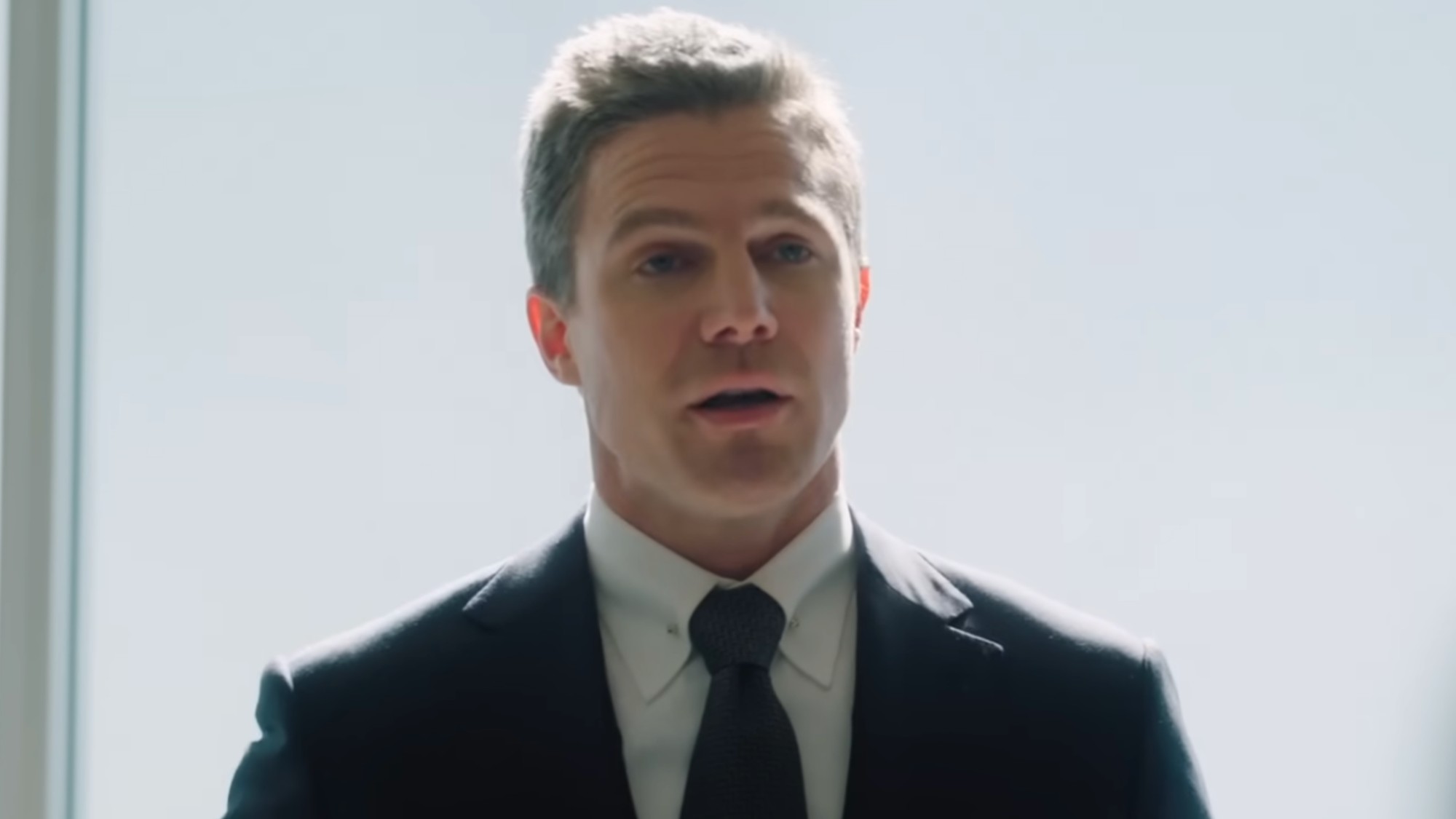 Stephen Amell as Ted Black on Suits LA.