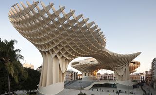 The Metropol Parasol is an impressive timber construction providing shade from the hot mediterranean sun