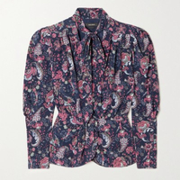 SPEND: Isabel Marant Batozia silk-blend blouse
Made from silk-blend crepe de chine, patterned with paisley swirls and flowers it looks gorgeous worn on it’s own or teamed with the coordinating skirt.