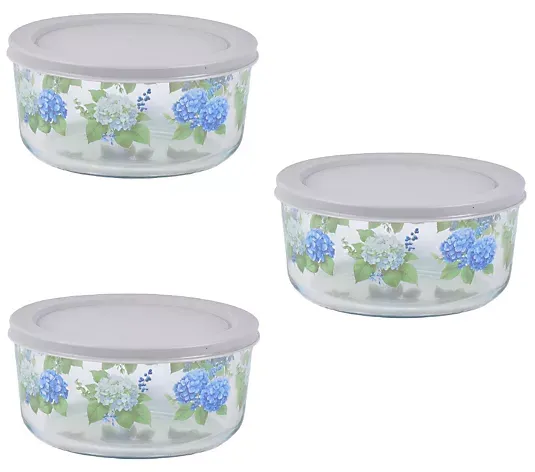 Temp-tations, Seasonal Set of (3) Borosilicate Glass Bowls