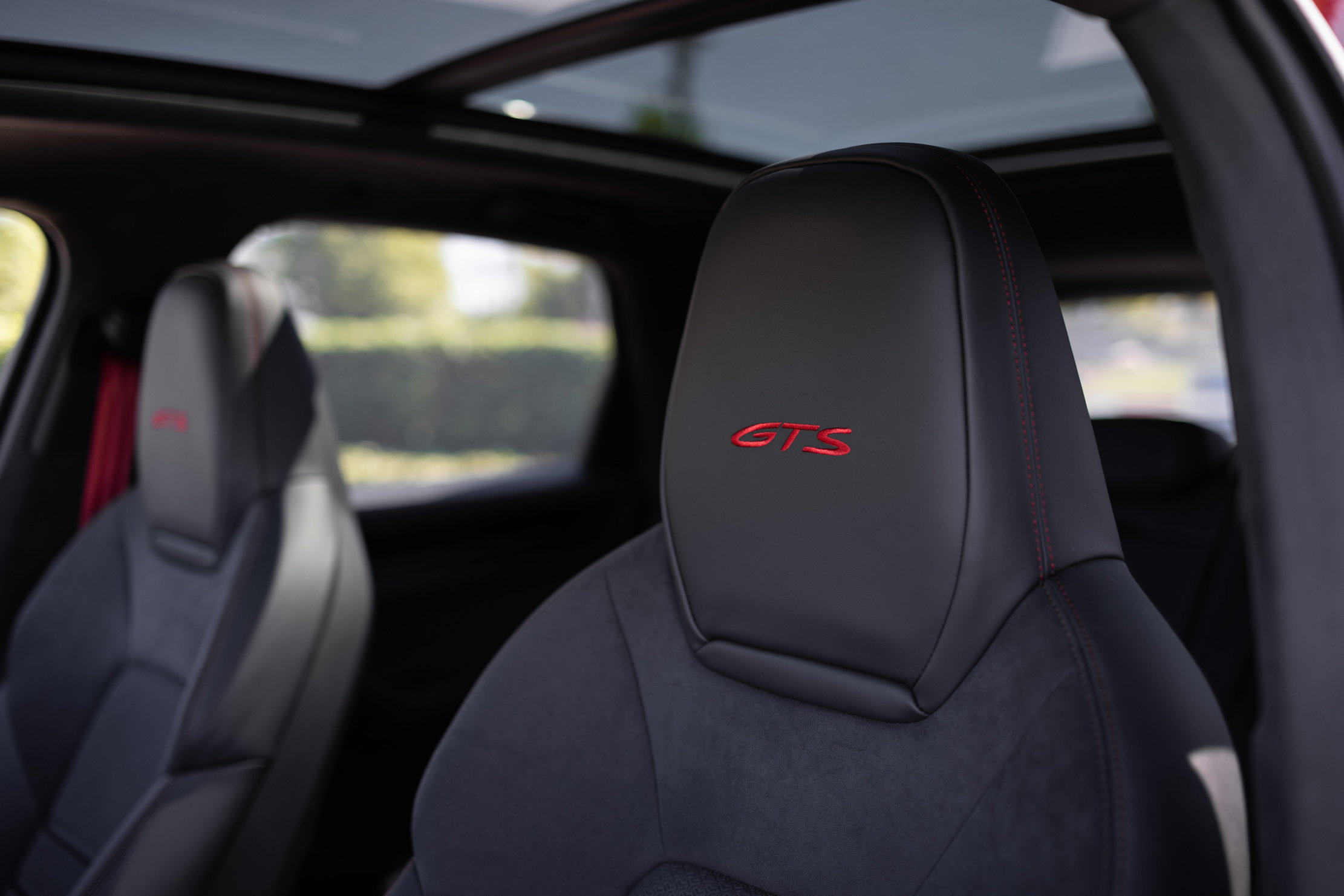 Interior views of the Porsche Cayenne