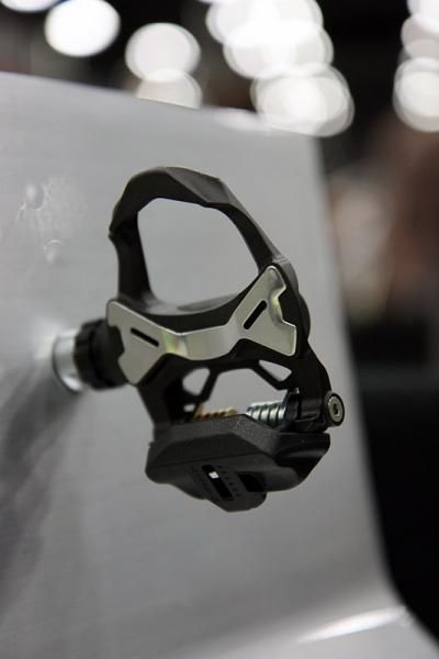 Sampson's new Stratics C8 pedal is claimed to weigh just 95g apiece thanks to a composite body and titanium spindle.